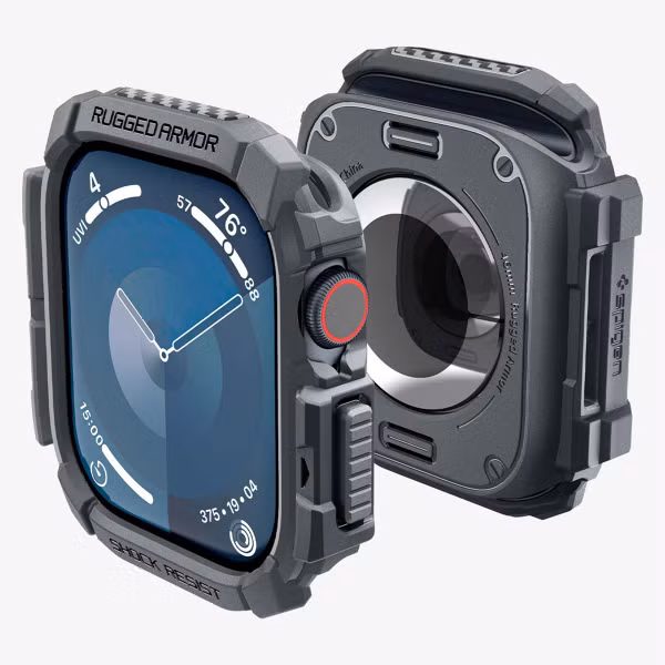 Spigen Rugged Armor™ Case Apple Watch Series 10 / 11 - 46 mm - Dark Gray