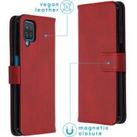 imoshion Luxe Bookcase Samsung Galaxy A12 - Rood