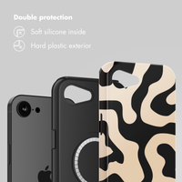 Selencia Vivid Back Cover with MagSafe Apple iPhone 17e / 16e - Art Wave Black