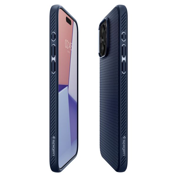 Spigen Liquid Air Backcover iPhone 15 Pro - Navy Blue