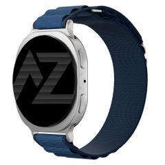 Accezz Nylon Alpine bandje Samsung Galaxy Watch 9 (40/44mm) / Watch 8 (40/44mm) / Classic (46mm) - Dark Blue