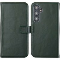 Selencia Echt Leren Bookcase Samsung Galaxy S24 FE - Groen