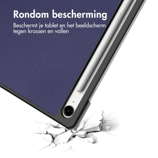 imoshion Trifold Bookcase Samsung Galaxy Tab S10 FE Plus - Donkerblauw