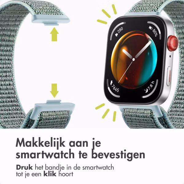 imoshion Nylon bandje voor de Huawei Watch Fit 4 / 4 Pro - Blue Ocean