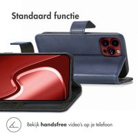 imoshion Luxe Bookcase Apple iPhone 15 Pro - Donkerblauw