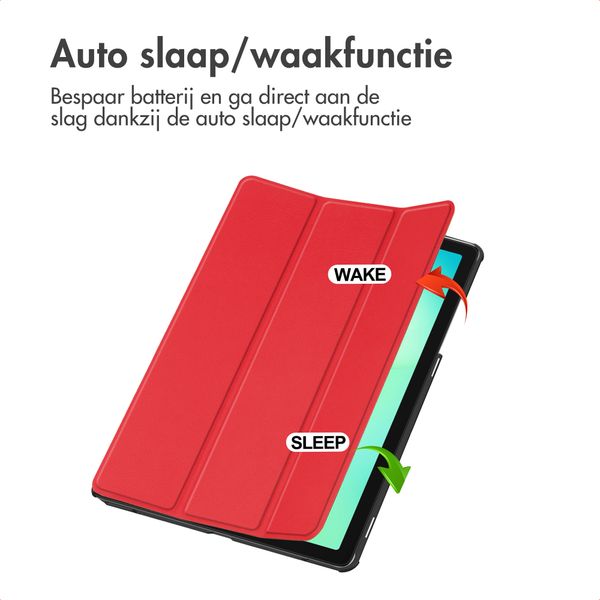imoshion Trifold Bookcase Samsung Galaxy Tab A11 Plus - Rood