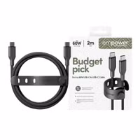 Empower by PanzerGlass Racing USB-C naar USB-C Oplaadkabel - 60W - 2 meter - Space Black