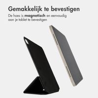 Accezz Leather Trifold Bookcase Apple iPad 11 (2025) 11 inch A16 / iPad 10 (2022) 10.9 inch - Zwart