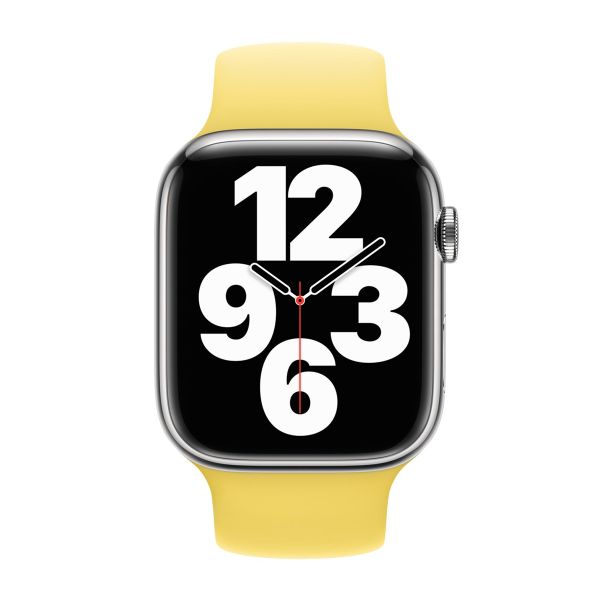 Apple Siliconen solobandje Apple Watch | 44/45/46/49 mm - Maat 9 - Lemon Zest