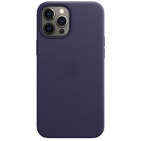 Apple Leather Backcover MagSafe Apple iPhone 12 Pro Max - Deep Violet