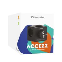 Accezz PowerCube | 6-in-1 - 1x USB-C + 2x USB-A + 3x stopcontact - 4000 watt - Zwart