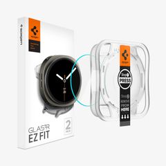 Spigen EZ FIT Glas.tR Screenprotector met applicator Samsung Galaxy Watch 9 / Watch 8 - 44 mm - Transparant