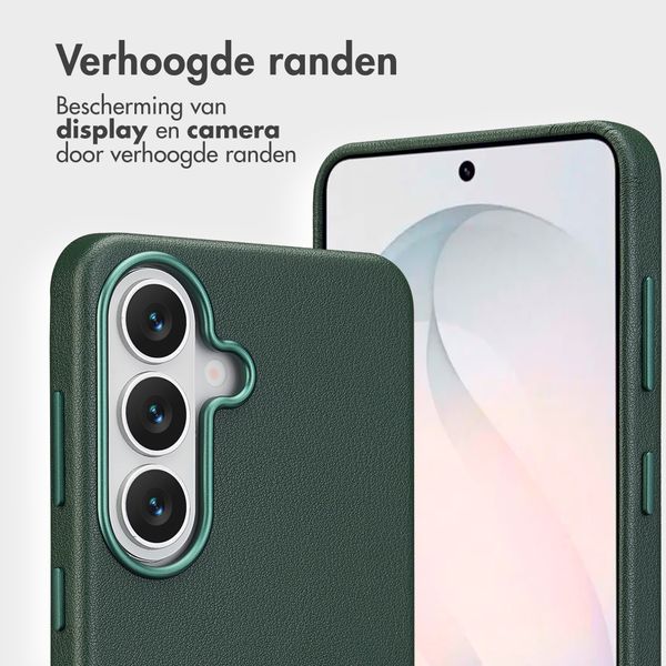 Accezz Leather Bookcase 2-in-1 met MagSafe Samsung Galaxy S26 - Cedar Green