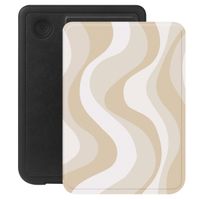 Selencia Vivid Bookcase Kobo Clara Colour / Clara BW - Desert Waves Beige