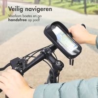 imoshion Telefoonhouder fiets - Spatwaterdicht - Met Zonneklep - Zwart