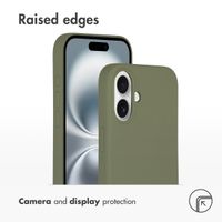 Accezz Liquid Silicone Back Cover with MagSafe Apple iPhone 16 - Cooper Green