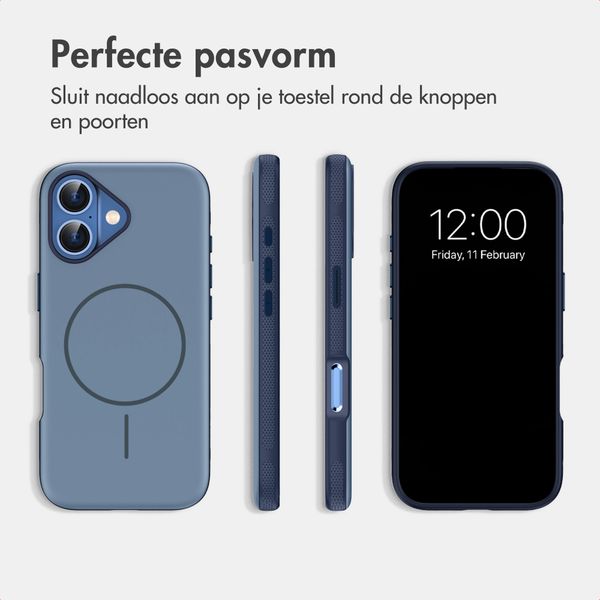 imoshion Color Backcover met Thin MagSafe Ring Apple iPhone 16 - Donkerblauw