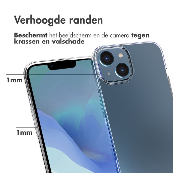 Accezz Clear Backcover Apple iPhone 14 - Transparant