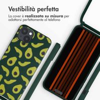 imoshion Siliconen design hoesje met koord Apple iPhone 15 Plus - Avocado Green