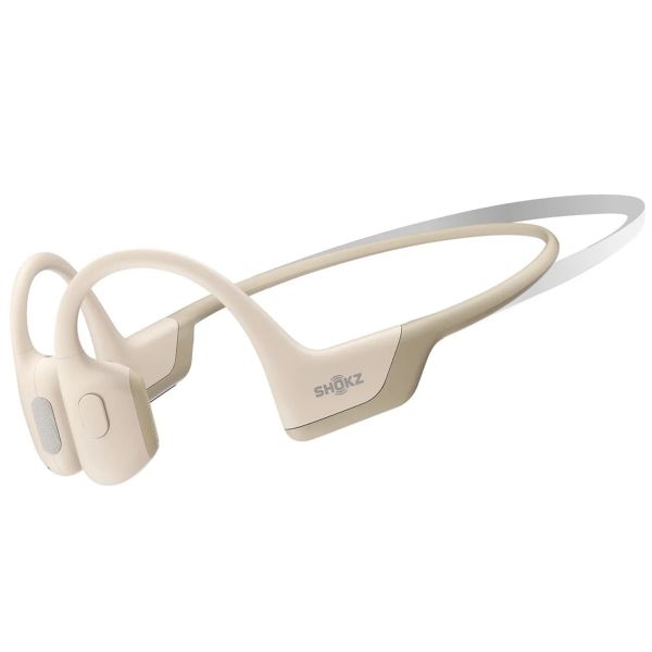 Shokz OpenRun Pro Mini - Kleine maat - Open-Ear draadloze oordopjes - Bone conduction - Beige