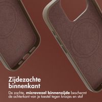 Accezz MagSafe Leather Backcover Apple iPhone 15 Pro - Coffee Brown