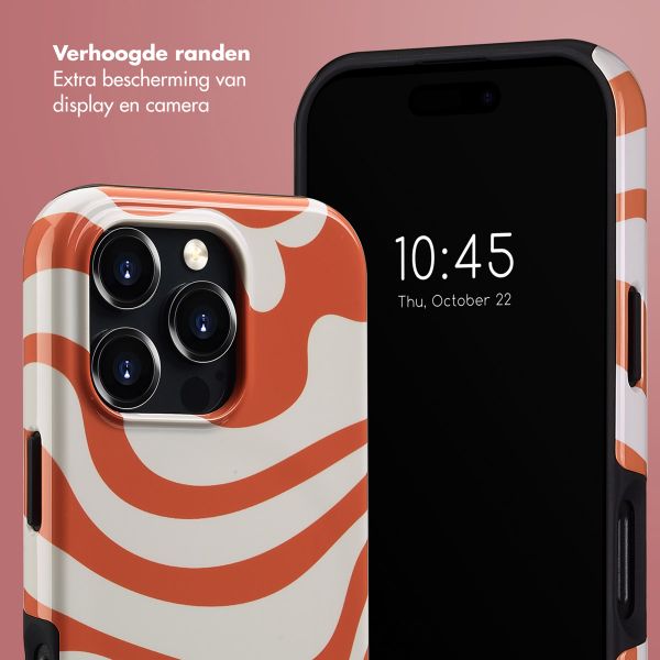 Selencia Vivid Tough Backcover met MagSafe iPhone 16 Pro - Dream Swirl Orange