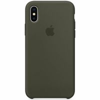 Apple Silicone Backcover Apple iPhone X - Dark Olive