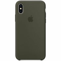 Apple Silicone Backcover iPhone X - Dark Olive