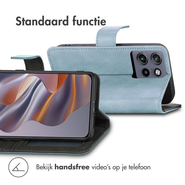imoshion Luxe Bookcase Motorola Edge 60 Neo - Lichtblauw