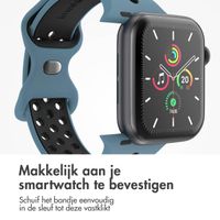 imoshion Sport⁺ bandje Apple Watch Series 1 t/m 10 / SE / Ultra (2) (44/45/46/49 mm) - Maat S/M - Celestial Teal & Black