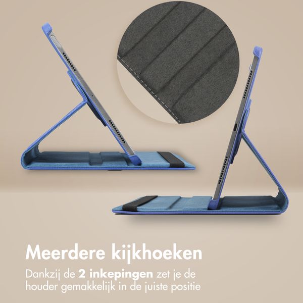 imoshion 360° draaibare Bookcase Samsung Galaxy Tab A11 Plus - Donkerblauw