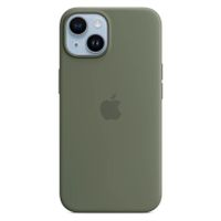 Apple Silicone Backcover MagSafe Apple iPhone 14 - Donkergroen