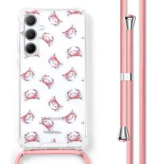 imoshion Design hoesje met koord Samsung Galaxy A55 - Crab Watercolor