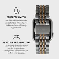 Burga Stalen bandje Apple Watch | 38/40/41/42 mm - Platinum Gold