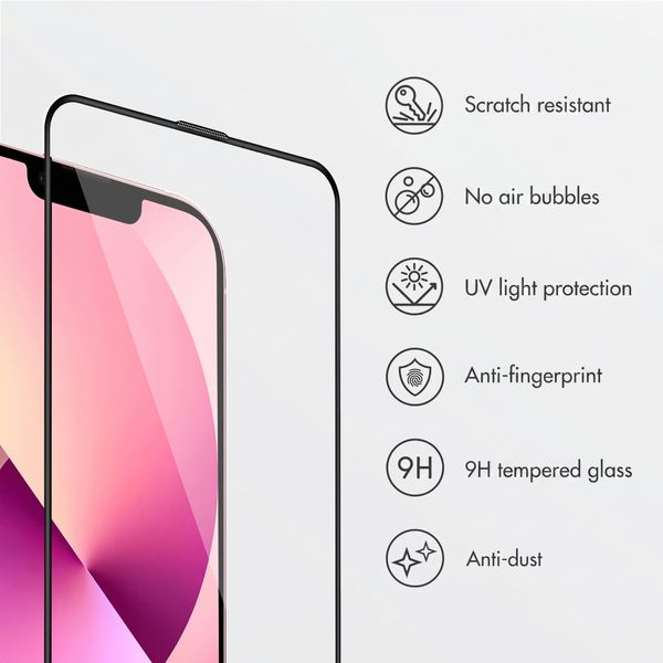 Accezz Tempered Glass Screen Protector with Applicator - 2-pack Apple iPhone 17e / 16e / 15 / 14 / 13 / 13 Pro