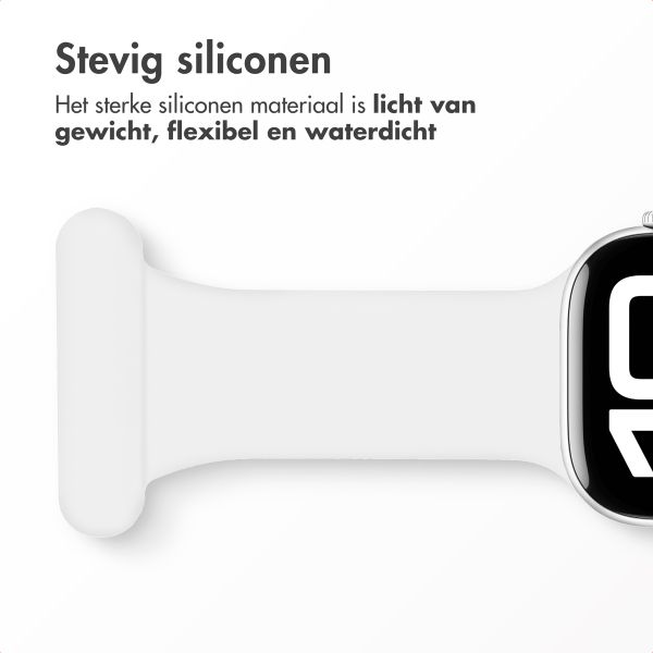 imoshion Verpleegkundige siliconenband Apple Watch Series 1 t/m 11 / SE / Ultra (44/45/46/49 mm) - Wit
