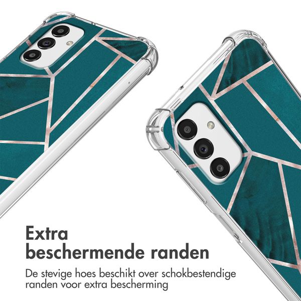 imoshion Design hoesje met koord Samsung Galaxy A13 (5G) - Petrol Green Graphic