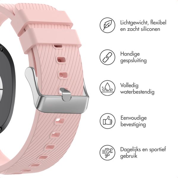 imoshion Flexibel Siliconen bandje Samsung Galaxy Watch 9 (40/44mm) / Watch 8 (40/44mm) / Classic (46mm) - Roze