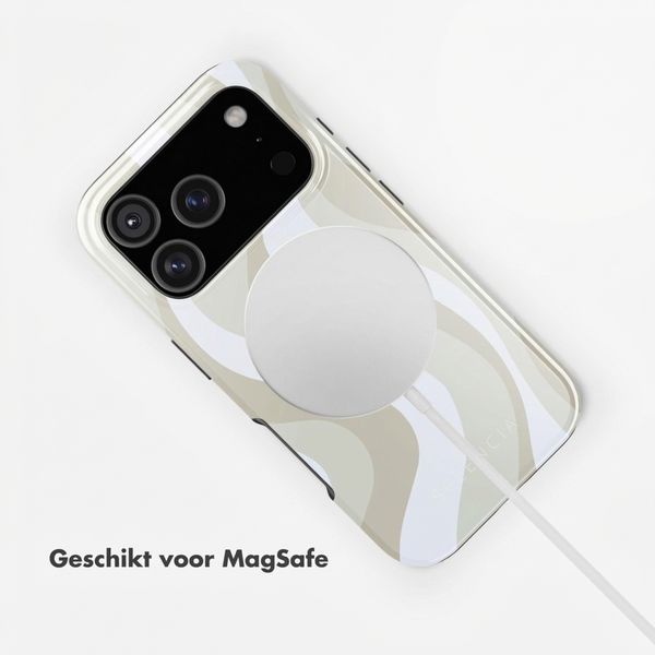 Selencia Vivid Backcover met MagSafe Apple iPhone 17 Pro - Desert Waves Beige
