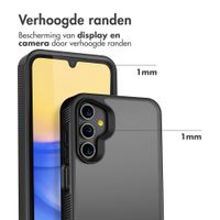 Accezz Rugged Frosted Backcover Samsung Galaxy A15 (5G/4G) - Zwart