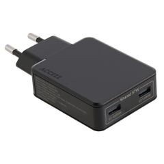 Accezz Ultra Slim GaN Oplader - 2x USB-C - 65W - Zwart