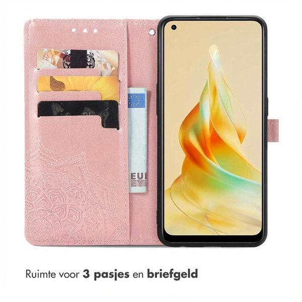 imoshion Mandala Bookcase Oppo Reno 8 T (4G) - Rosé Goud