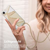 imoshion Design hoesje met koord Apple iPhone 16e - Beige Graphic