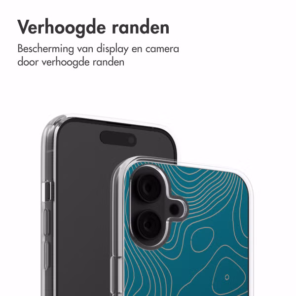 imoshion Design hoesje Apple iPhone 16 - Topo Turquoise