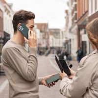 Selencia Olyn Uitneembare Bookcase met MagSafe Apple iPhone 14 / 13 - Groen