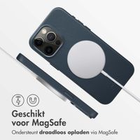 Accezz MagSafe Leather Backcover iPhone 15 Pro Max - Nightfall Blue