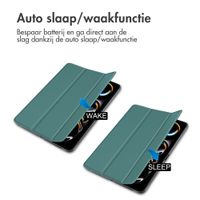 imoshion Trifold Bookcase Apple iPad Pro 11 (2024) M4 - Donkergroen