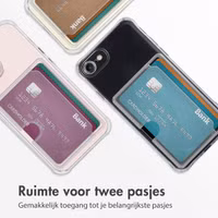 imoshion Softcase Backcover met pasjeshouder Apple iPhone SE (2022 / 2020) 8 / 7 - Transparant