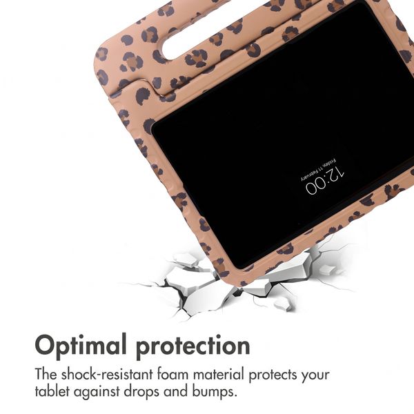 imoshion Kidsproof Design Back Cover with Handle Apple iPad 9 (2021) 10.2 inch / iPad 8 (2020) 10.2 inch / iPad 7 (2019) 10.2 inch - Leopard Print