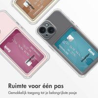 imoshion Softcase Backcover met pashouder iPhone 15 - Transparant